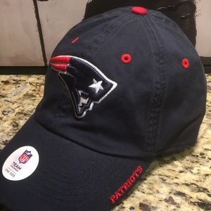 New! NFL New England Patriots Logo Adjustable Cotton Hat Navy